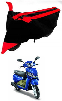 AutoGalaxy Waterproof Two Wheeler Cover for Mahindra(Gusto Electric, Red, Black)
