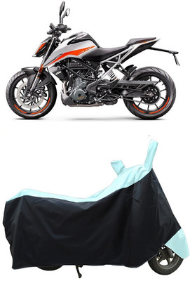 Coxtor Waterproof Two Wheeler Cover for KTM(390 Duke BS6, White)