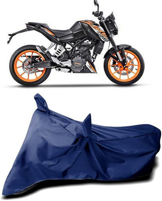 KEDIT Two Wheeler Cover for KTM(125 Duke, Blue)