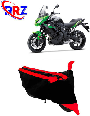 AutoGalaxy Waterproof Two Wheeler Cover for Kawasaki(Versys 650, Black, Red)