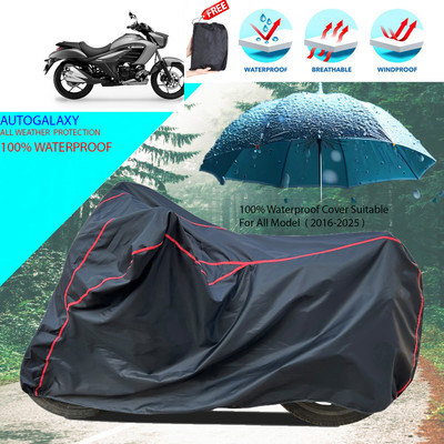 AutoGalaxy Waterproof Two Wheeler Cover for TVS(Intruder 250, Black)