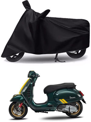 AASHTIK MART Two Wheeler Cover for Vespa(SXL 150 BS6, Black)