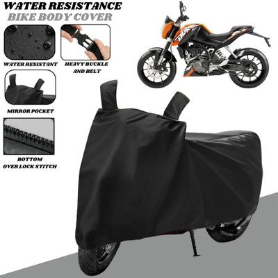 SRP PRODUCT Waterproof Two Wheeler Cover for KTM(125 Duke, Black)