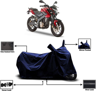KEDIT Two Wheeler Cover for Bajaj(Pulsar 180NS, Black)