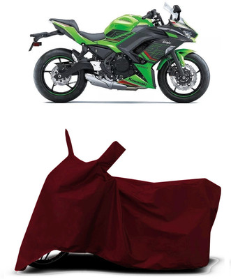 VESMEI Two Wheeler Cover for Kawasaki(Ninja 650, Red)