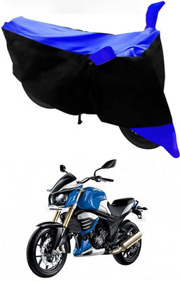 MMSSTAR Waterproof Two Wheeler Cover for Mahindra(Mojo, Blue, Black)