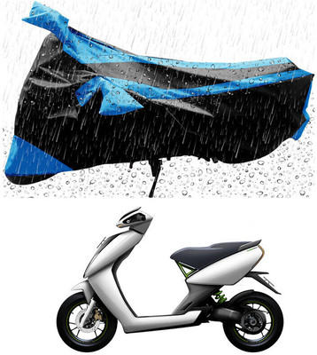 Mdstar Waterproof Two Wheeler Cover for Ather(450 X, Blue, Black)