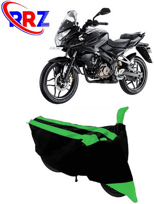 RRZ Waterproof Two Wheeler Cover for Bajaj(Pulsar AS 150, Black, Green)