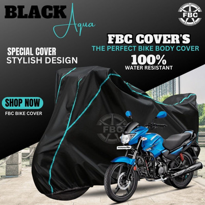 AUTOCAD Waterproof Two Wheeler Cover for Hero(Glamour, Black)