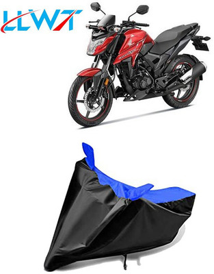 DeepShakshi AUTOMOTIVE Waterproof Two Wheeler Cover for Bajaj(Blade 125, Black, Blue)
