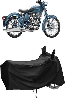Autoprime Two Wheeler Cover for Royal Enfield(Classic Squadron BS6, Black)