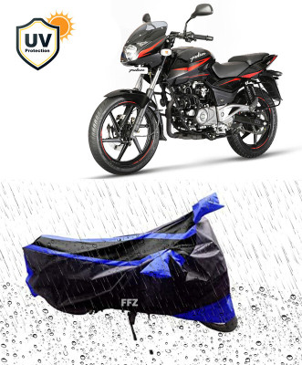 FFZ Waterproof Two Wheeler Cover for Bajaj(Pulsar 150, Black, Blue)