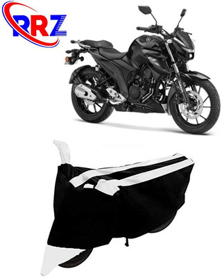 RRZ Waterproof Two Wheeler Cover for Yamaha(FZ25, Black, White)