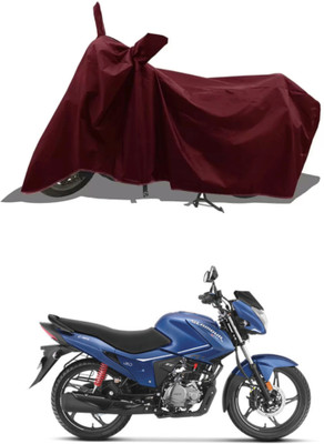 MMSSTAR Waterproof Two Wheeler Cover for Hero(New Glamour BS6, Maroon)