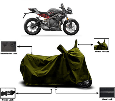 Amexride Two Wheeler Cover for Triumph(Speed Triple ABS, Green)