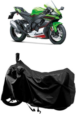 AutoKick Two Wheeler Cover for Kawasaki(Ninja ZX-10R, Black)