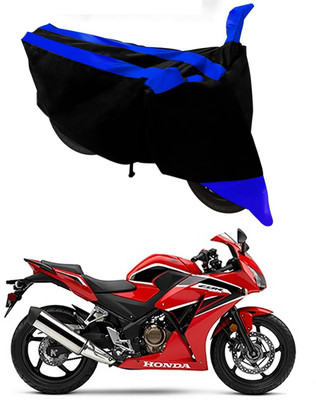 MMSSTAR Waterproof Two Wheeler Cover for Honda(CBR300R, Blue, Black)