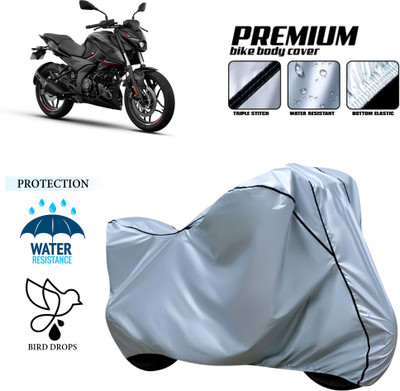 CODOKI Waterproof Two Wheeler Cover for Bajaj(Pulsar 250, Silver)