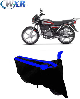 WXR Waterproof Two Wheeler Cover for Hero(Splendor Plus, Black, Blue)