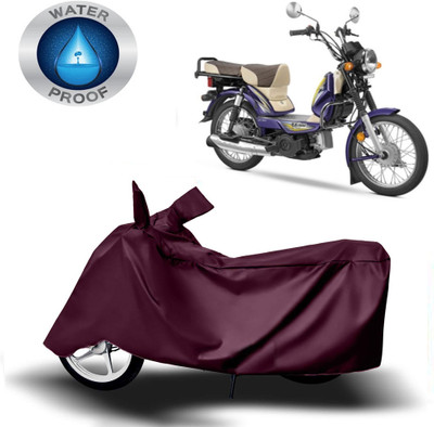 ROYAL AUTO MART Two Wheeler Cover for TVS(XL 100, Maroon)