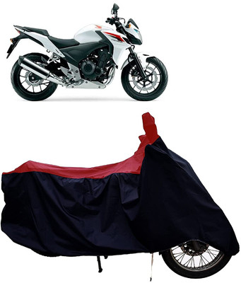 KEDIT Two Wheeler Cover for Honda(CB 400, Red, Black)