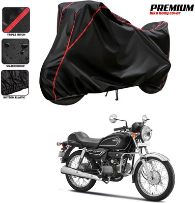 DeepShakshi AUTOMOTIVE Two Wheeler Cover for Hero(Splendor Pro Classic, Black, Red)