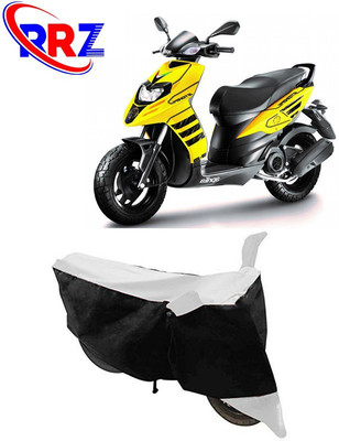 RRZ Waterproof Two Wheeler Cover for Aprilia(SR 150, Black, White)