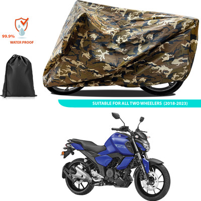 GOSHIV-car and bike accessories Waterproof Two Wheeler Cover for Yamaha(FZ-X, Yellow)