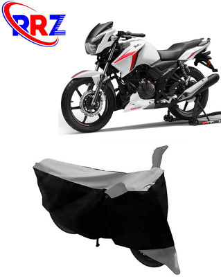 RRZ Waterproof Two Wheeler Cover for TVS(Apache RTR 160, Black, Grey)