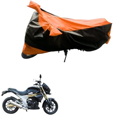 Mdstar Waterproof Two Wheeler Cover for Mahindra(Mojo, Black, Orange)