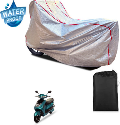 GOSHIV-car and bike accessories Waterproof Two Wheeler Cover for Okinawa(R30 electric scooter, Silver)