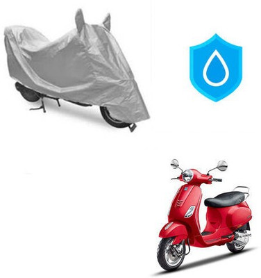 DeepShakshi AUTOMOTIVE Waterproof Two Wheeler Cover for Piaggio(Vespa VXL, Silver)