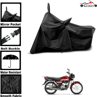KEDIT Two Wheeler Cover for Universal For Bike(HF Dawn, Black)
