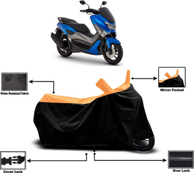 Amexride Two Wheeler Cover for Yamaha(NMax 155 BS6, Orange)