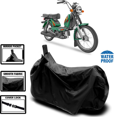 HWSXQAE Waterproof Two Wheeler Cover for TVS(XL 100 Heavy Duty, Black)