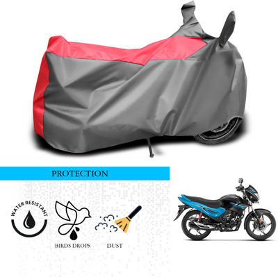 ANTHUB Waterproof Two Wheeler Cover for Hero(Glamour, Grey, Red)