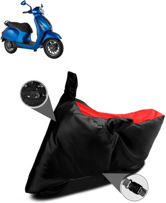 CODOKI Waterproof Two Wheeler Cover for Bajaj(Chetak, Red)