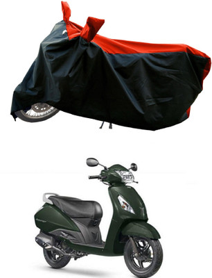 DeepShakshi AUTOMOTIVE Waterproof Two Wheeler Cover for TVS(Jupiter, Red)