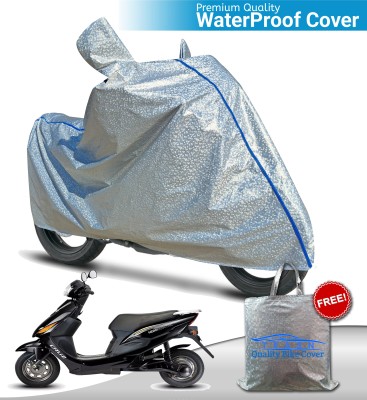 OliverX Waterproof Two Wheeler Cover for Hero Electric(Electric Cruz, Silver)