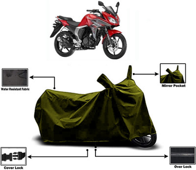 Amexride Two Wheeler Cover for Yamaha(Fazer-FI, Green)