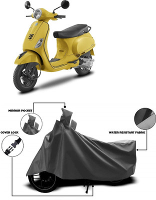 MMSSTAR Waterproof Two Wheeler Cover for Vespa(Urban Club, Grey)
