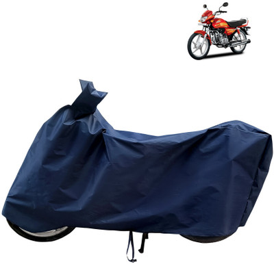 Horseyaart Waterproof Two Wheeler Cover for Hero(CD deluxe, Blue)