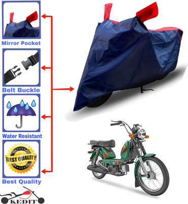 KEDIT Two Wheeler Cover for TVS(XL 100, Red, Blue)