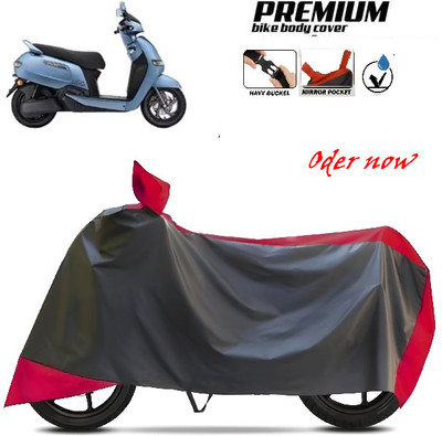 smwzxyu Waterproof Two Wheeler Cover for TVS, Hero, Honda, Bajaj(Red, Black)