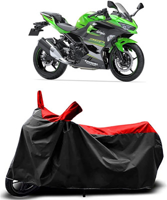 Fastak Two Wheeler Cover for Kawasaki(Ninja 300, Red)