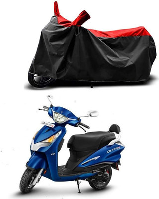 KEDIT Two Wheeler Cover for Hero(Destini 125, Red, Black)