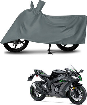 DeepShakshi AUTOMOTIVE Waterproof Two Wheeler Cover for Kawasaki(Ninja ZX-10R SE, Grey)