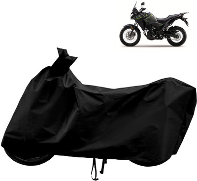 Horseyaart Waterproof Two Wheeler Cover for Kawasaki(Versys-X 300, Black)