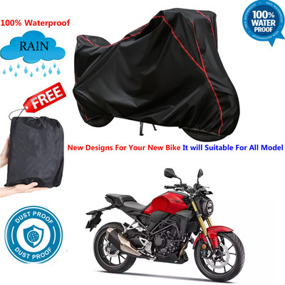 AUTOCAD Waterproof Two Wheeler Cover for Honda(CB300R, Black)
