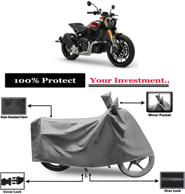 Amexride Two Wheeler Cover for Indian(FTR 1200, Grey)